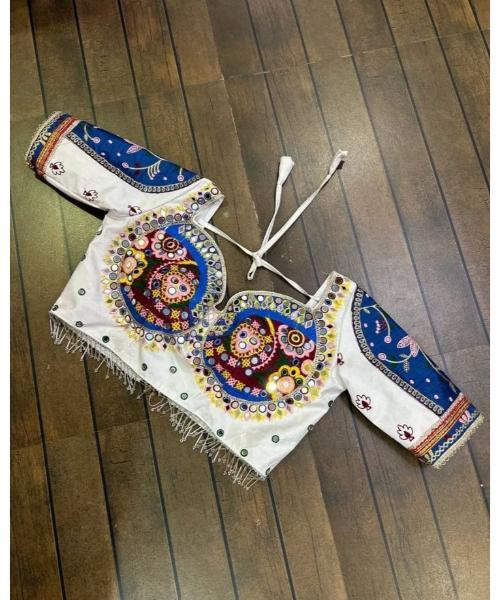 Embroidery Navratri Special Seashells Kodi Blouse for Women
