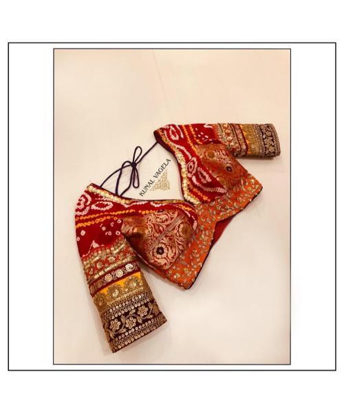 Embroidery Navratri Special Seashells Kodi Blouse for Women