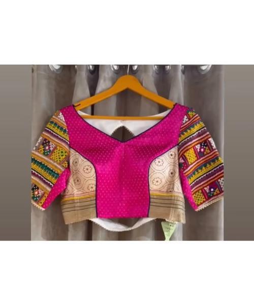 Embroidery Navratri Special Seashells Kodi Blouse for Women