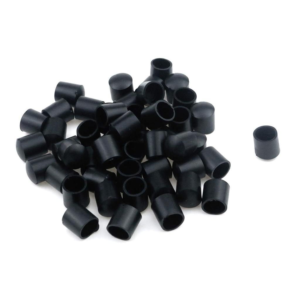 Round Rubber Cap - Color: Black
