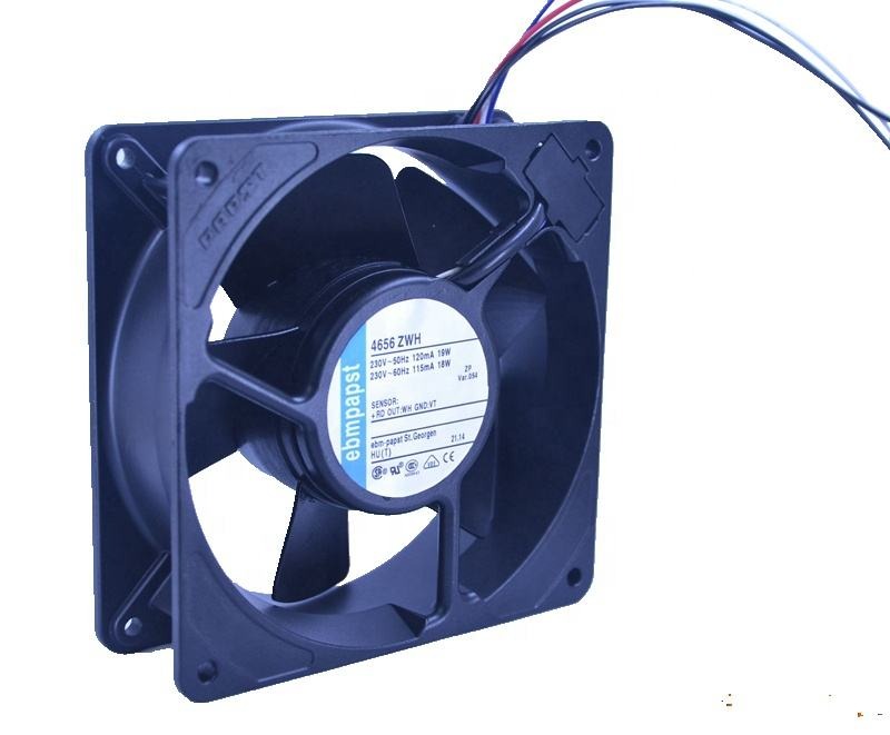 EBM PAPST 4656ZWH 230VAC 5 Line Original German 120x120x38 12038 12cm Imported High Temperature Cooling Fan
