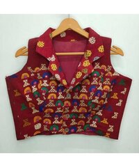 Kutch Embroidered Pure Cotton Blouse