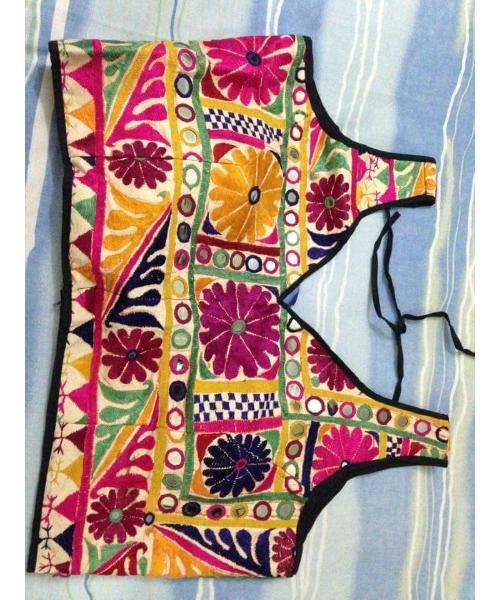 Kutch Embroidered Pure Cotton Blouse
