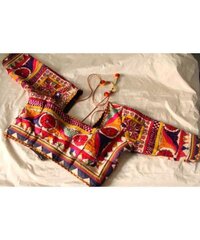 Kutch Embroidered Pure Cotton Blouse