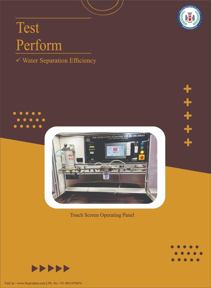 Iso 4548 7 Filter Vibration Test Rig Equipment - Color: Silver