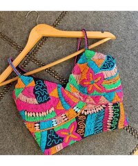 Designer Sleeveless blouse for women navaratri
