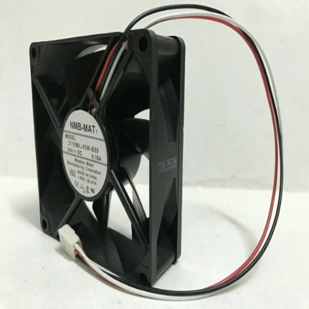 Nmb Mat 3110ml-05w-b69 24v Dc 0.18a Cooling Fan - Color: Black