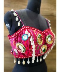 Italain Navratri Wear Mirror Work Readymade Blouse