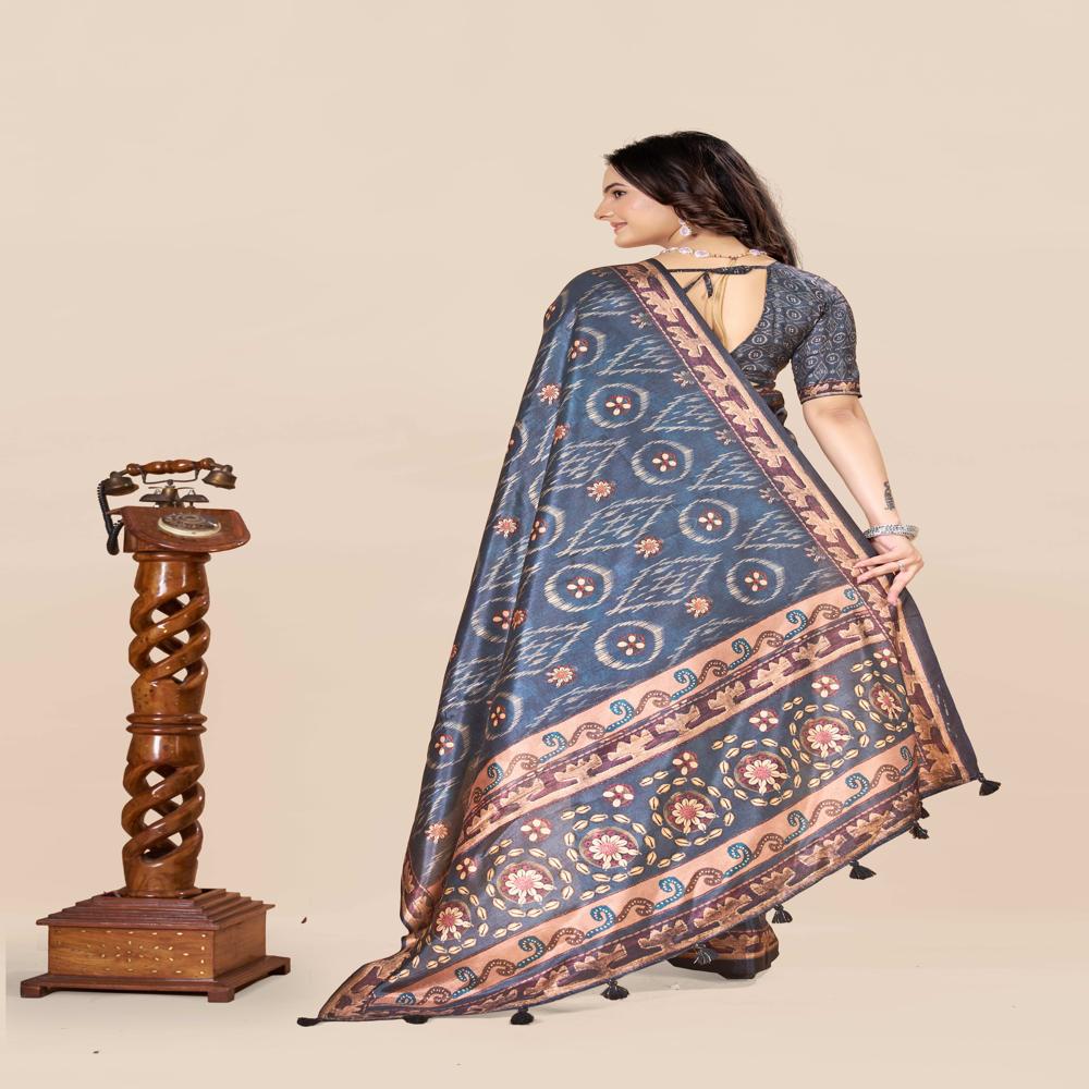 Art Silk Ikat Saree