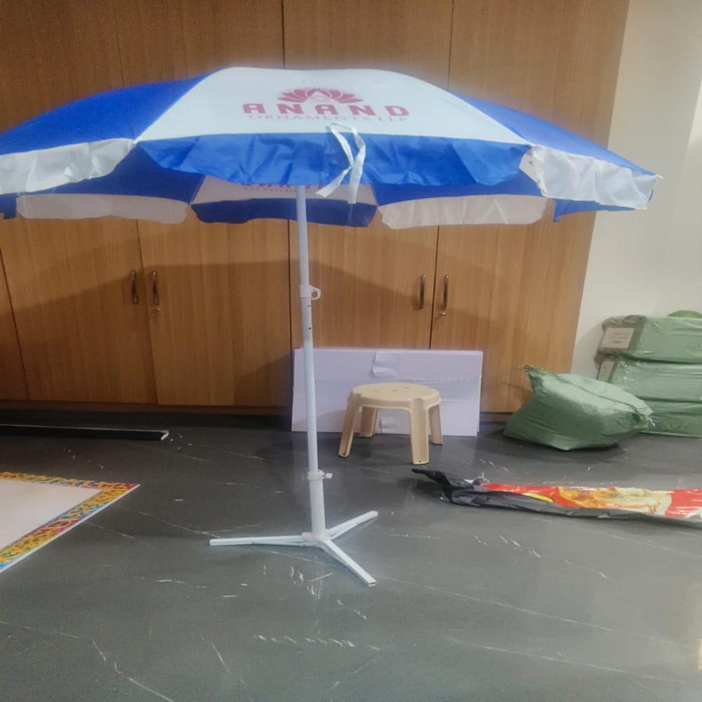 Printed Umbrella - Weather-resistant Polyester, 6ft X 6ft Square Canopy | Rust-resistant Aluminum Frame, Upf 50+ Uv Protection, Crank Handle