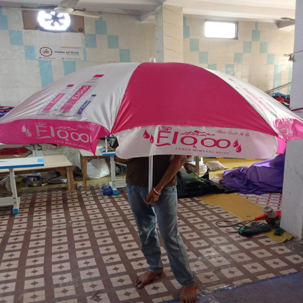 Printed Umbrella - Weather-resistant Polyester, 6ft X 6ft Square Canopy | Rust-resistant Aluminum Frame, Upf 50+ Uv Protection, Crank Handle