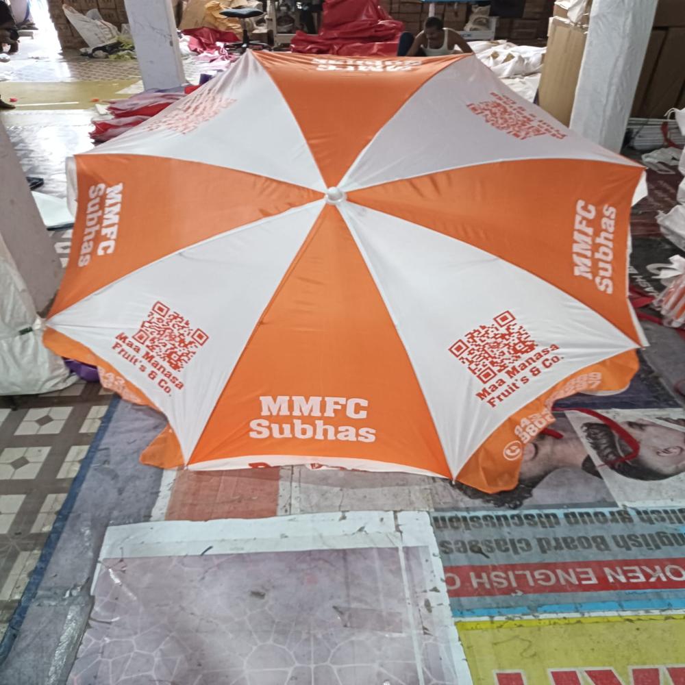 Printed Umbrella - Weather-resistant Polyester, 6ft X 6ft Square Canopy | Rust-resistant Aluminum Frame, Upf 50+ Uv Protection, Crank Handle