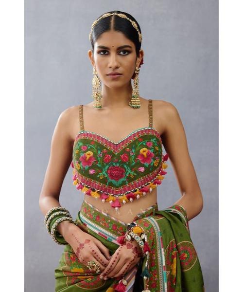 Kutchi work traditional embroidery blouse For Women