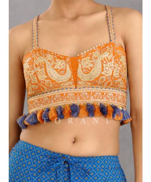 Kutchi work traditional embroidery blouse For Women