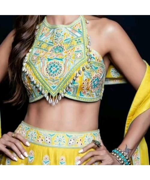 Kutchi work traditional embroidery blouse For Women