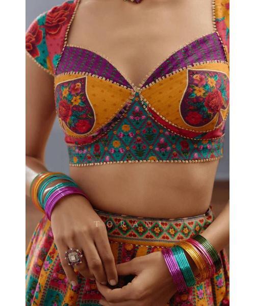 Kutchi work traditional embroidery blouse For Women