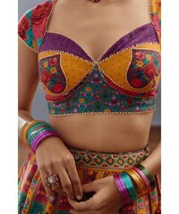 Kutchi work traditional embroidery blouse For Women