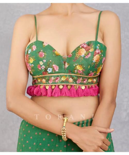 Kutchi work traditional embroidery blouse For Women