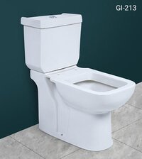 Floor Mount Ceramic Toilet - Color: White