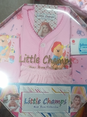 Little Champ New Born Baby Clothing Gift Set - Color: White