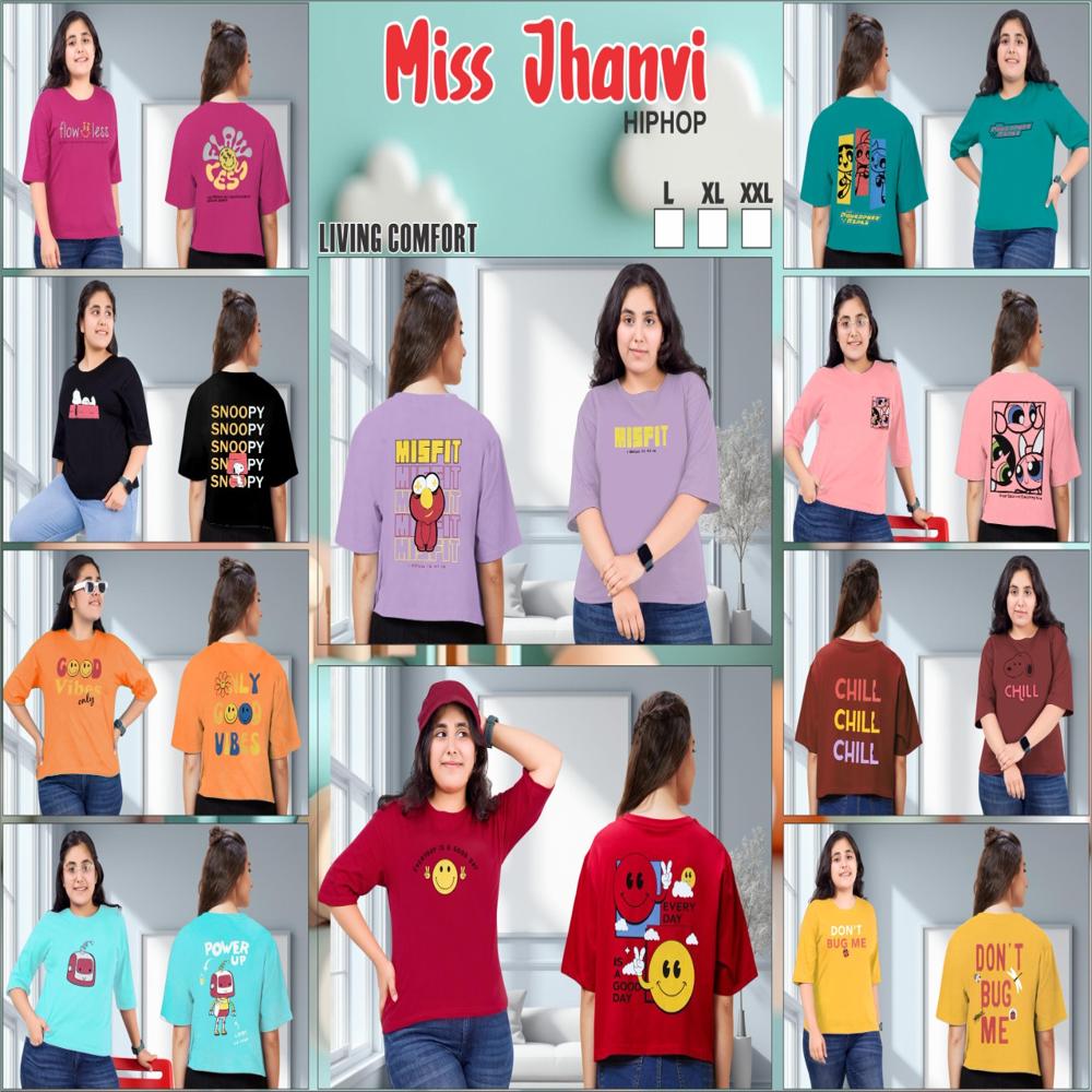 Ladies Export Printed Ladies T-shirt