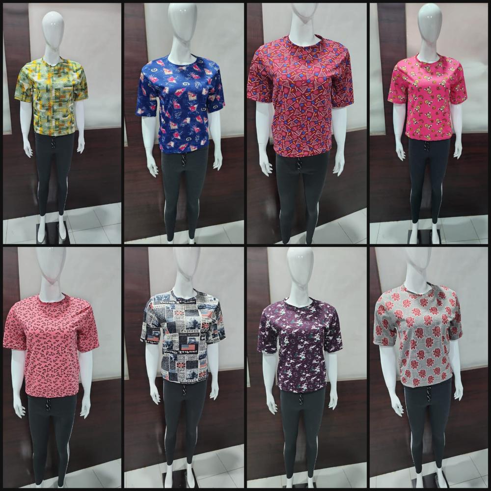 Ladies Export Printed Ladies T-shirt