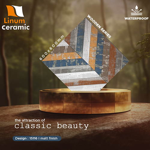 15116 600x600 MM Wooden Series Matt Finish Tile