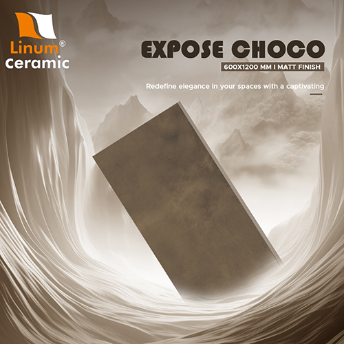 600X1200 Mm Expose Choco Matt Finish Tile - Feature: Heat Insulation