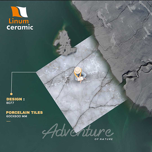 8077 600X600 Mm Porcelain Tile - Feature: Acid-Resistant