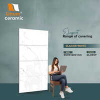 600x1200 Mm Glacier White Glossy Finish Tile - Color: Different Available