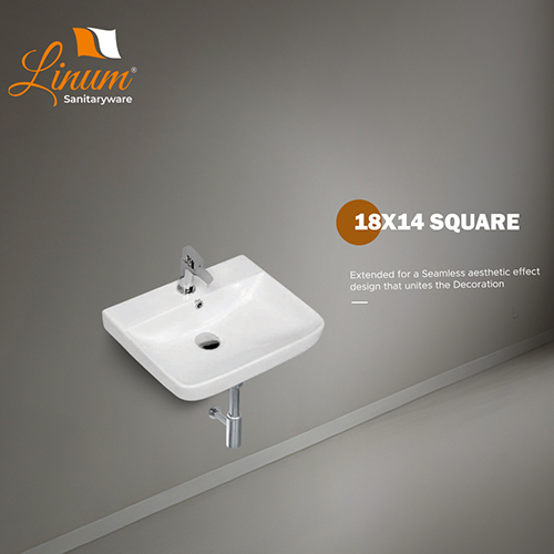 18X14 Square Wash Basin