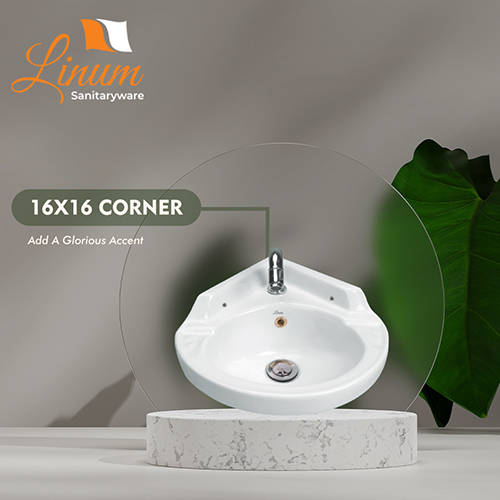 16x16 Corner Wash Basin