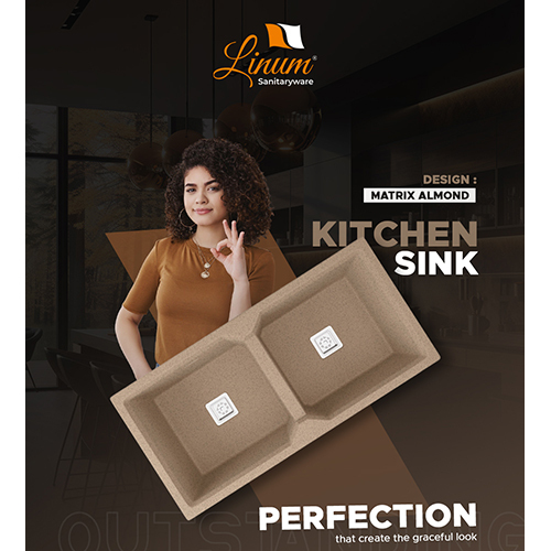 Matrix Almond Kitchen Sink