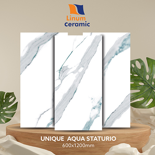 600X1200 Mm Unique Aqua Staturio Tile - Feature: Non-Slip