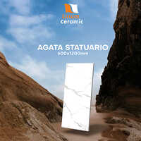 600x1200 Mm Agata Statuario Tile - Feature: Non-slip