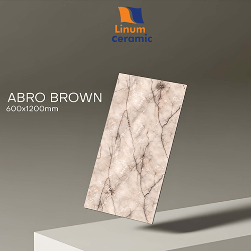 600X1200 Mm Abro Brown Tile - Feature: Acid-Resistant