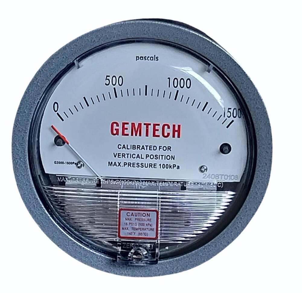 GEMTECH Differential Pressure Gauge Supplier From Erode Tamil Nadu