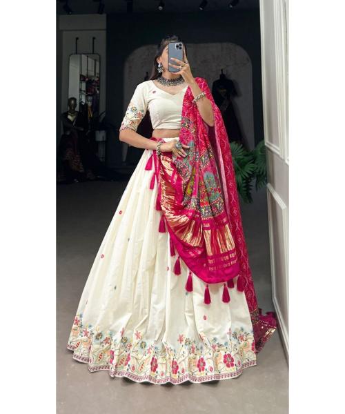Design With Sequince And Thread Embroidery Work Lehenga Choli