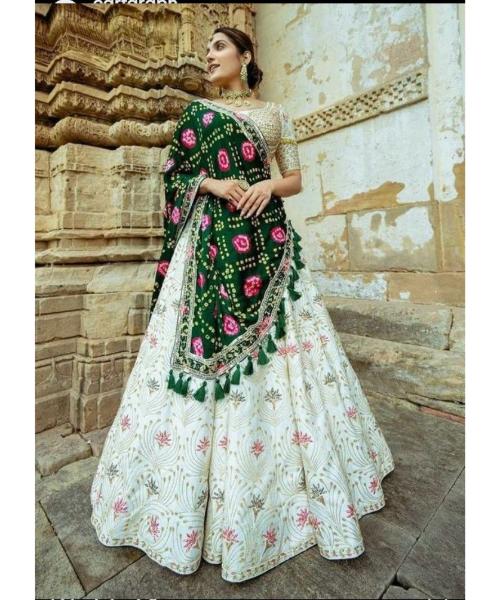 Design With Sequince And Thread Embroidery Work Lehenga Choli