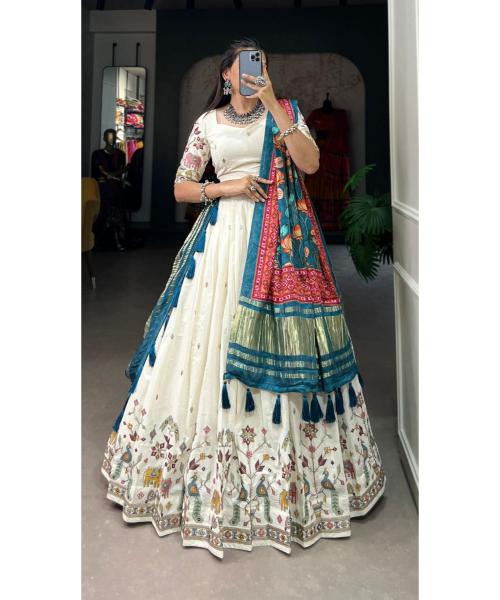 Design With Sequince And Thread Embroidery Work Lehenga Choli