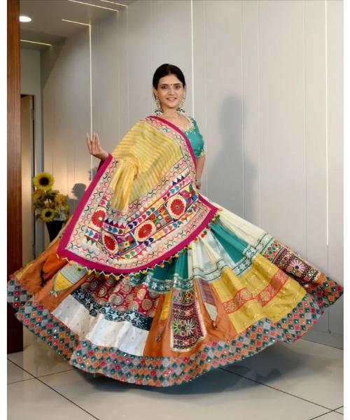 Kutchi Digital Print Work Navratri Special Ready to Wear Chaniya Choli