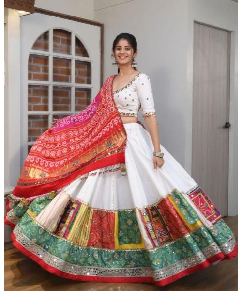 Kutchi Digital Print Work Navratri Special Ready to Wear Chaniya Choli