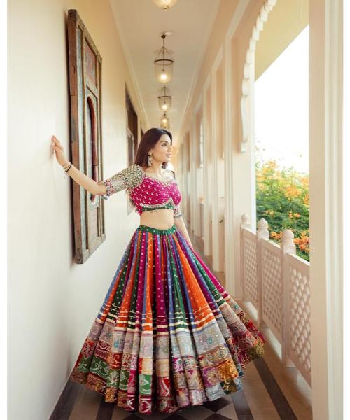 Kutchi Digital Print Work Navratri Special Ready to Wear Chaniya Choli