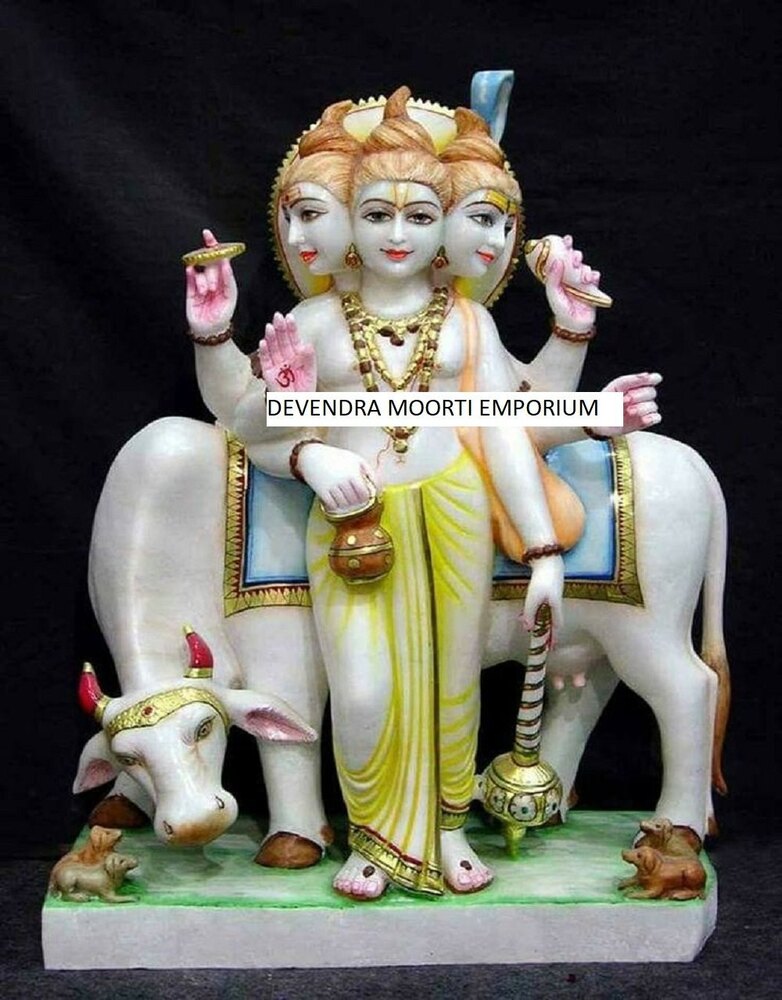 MARBLE DATTATREYA STATUE