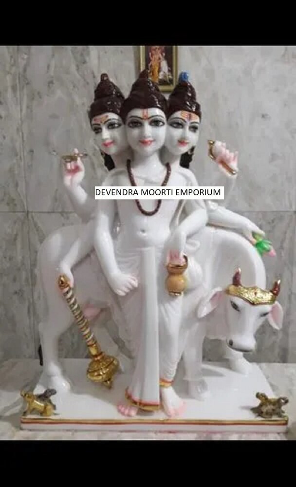 MARBLE DATTATREYA STATUE