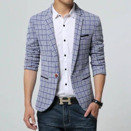 Mens Checks Blazer