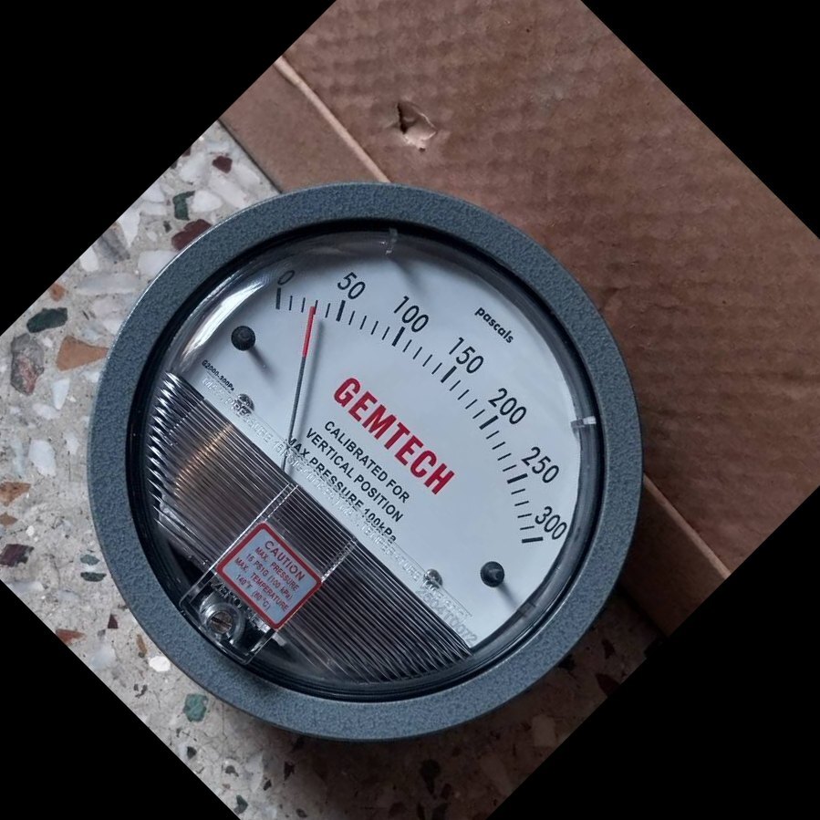 GEMTECH SERIES G2000-300PA Differential Pressure Gauge Range 300 PA