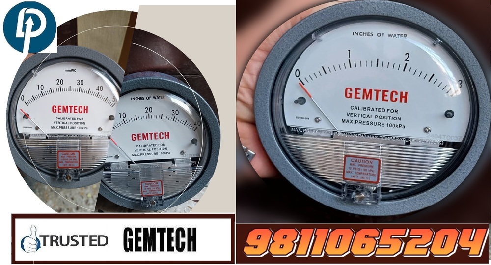 Gemtech Omega Series G2000 Differential Pressure Gauges In Sanjay Memorial Industrial Estate Faridabad at 5310.00 INR at Best Price in Delhi | D. P. Engineers