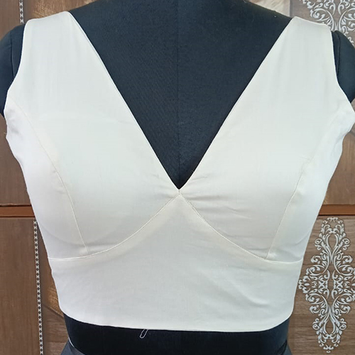 Off-White Cotton Blouse