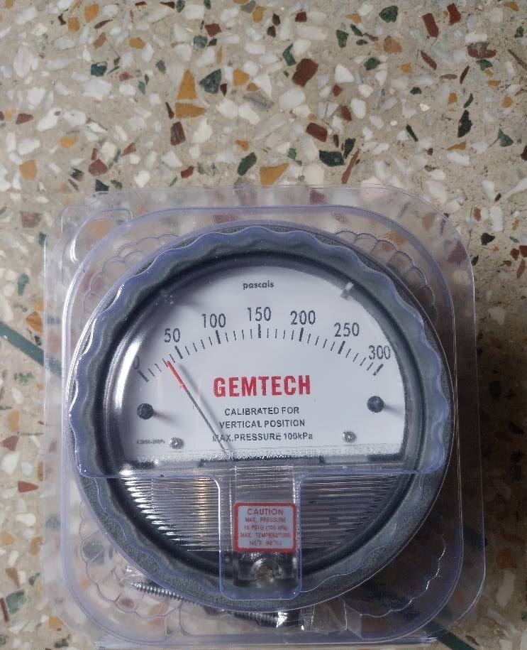 GEMTECH SERIES G2000-125PA Differential Pressure Gauge Range 125 PA